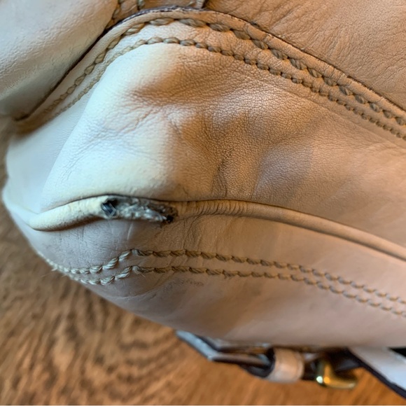 Coach Soho XL Braided Handle Tote 10050 Parchment - Picture 13 of 16